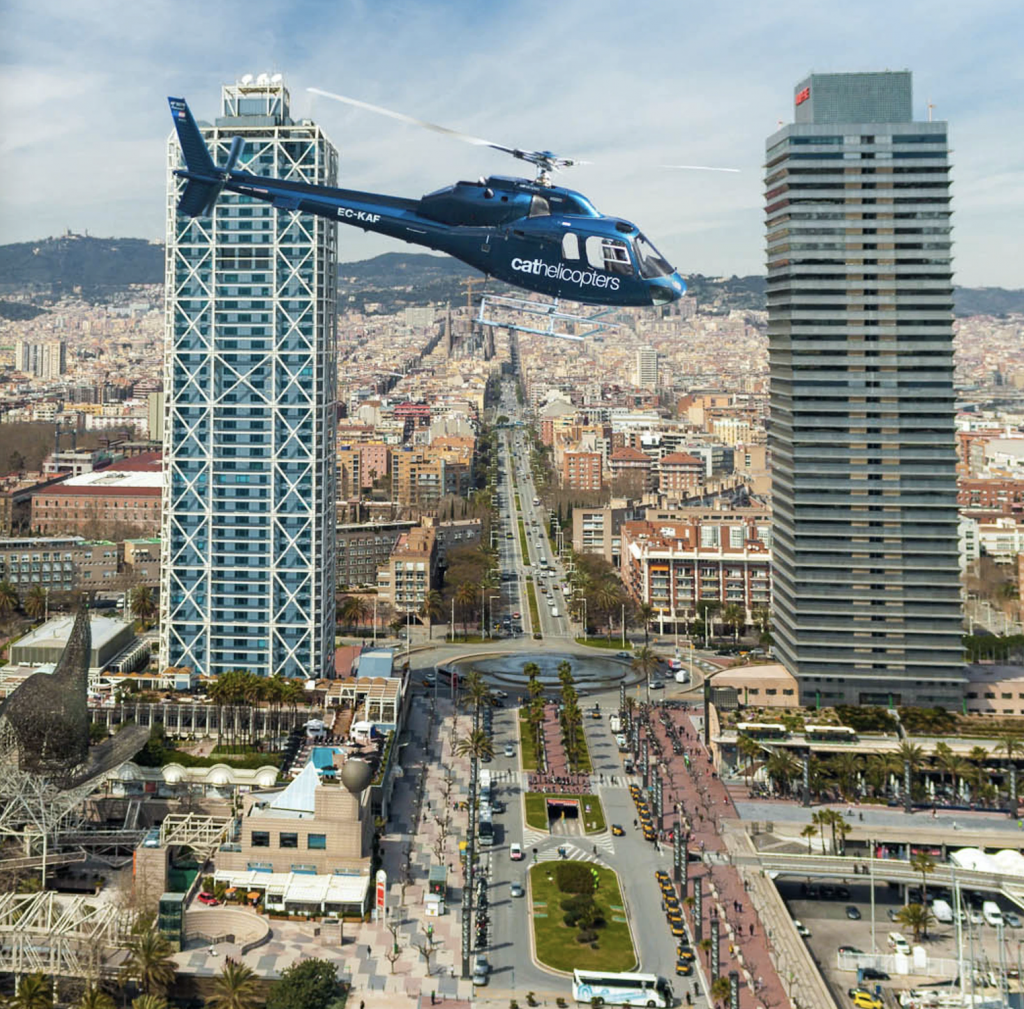 Barcelona en helicóptero