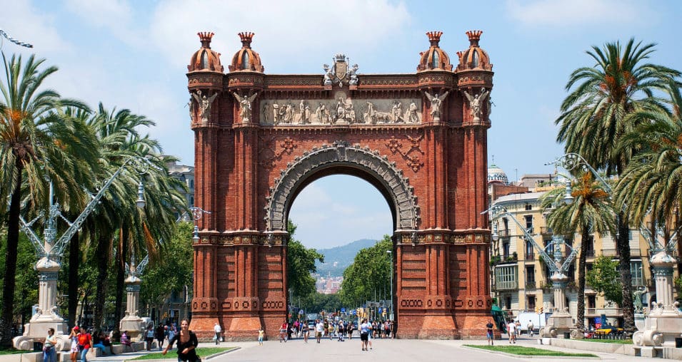 arc of victory barcelona spain